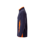 Fleece werkjas van polyester met zakken 220 g/m² Velilla kleur oranje derde weergave