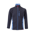 Fleece werkjas van polyester met zakken 220 g/m² Velilla kleur lichtblauw tweede weergave