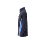 Fleece werkjas van polyester met zakken 220 g/m² Velilla kleur lichtblauw derde weergave