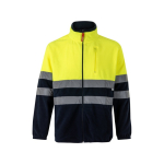 Extra grote softshell werkjas van polyester 280 g/m² Velilla kleur geel tweede weergave