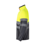Fleece werkjas, tweekleurig, van polyester 280 g/m² Velilla kleur geel derde weergave