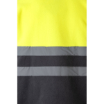 Fleece werkjas, tweekleurig, van polyester 280 g/m² Velilla kleur geel negende weergave