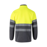 Fleece werkjas, tweekleurig, van polyester 280 g/m² Velilla kleur geel