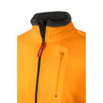 Fleece werkjas, tweekleurig, van polyester 280 g/m² Velilla kleur oranje achtste weergave
