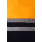 Tweekleurige fleece werkjas van polyester 280 g/m² Velilla kleur oranje negende weergave
