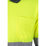 Extra grote werkpolo met logo, van polyester 160 g/m² Velilla kleur geel zevende weergave