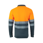 Extra grote werkpolo met logo, van polyester 160 g/m² Velilla kleur oranje