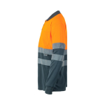 Werkpolo, fluorescerend, van polyester 160 g/m² Velilla kleur oranje derde weergave