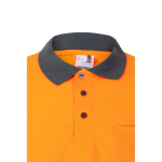 Werkpolo, fluorescerend, van polyester 160 g/m² Velilla kleur oranje vijfde weergave