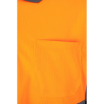 Werkpolo, fluorescerend, van polyester 160 g/m² Velilla kleur oranje zevende weergave