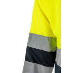 Werkpolo met lange mouwen en hoge zichtbaarheid 160 g/m² Velilla kleur geel zesde weergave