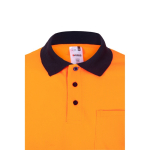 Werkpolo met lange mouwen en hoge zichtbaarheid 160 g/m² Velilla kleur oranje vijfde weergave