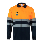 Werkpolo met lange mouwen en hoge zichtbaarheid 160 g/m² Velilla met afdrukgebied