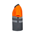 Extra grote werkpolo met korte mouwen 160 g/m² Velilla kleur oranje derde weergave