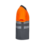 Extra grote werkpolo met korte mouwen 160 g/m² Velilla kleur oranje vierde weergave