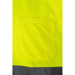 Werkpolo met korte mouwen en hoge zichtbaarheid 160 g/m² Velilla kleur geel zevende weergave