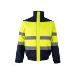 Werkjas in groot formaat van polyester 180 g/m² Velilla kleur geel tweede weergave