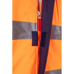 Werkjas in groot formaat van polyester 180 g/m² Velilla kleur oranje vijfde weergave