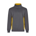 Werktrui van fleece met halve ritssluiting 260 g/m² Velilla kleur geel tweede weergave