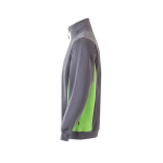 Werktrui van fleece met halve ritssluiting 260 g/m² Velilla kleur groen derde weergave