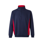 Werktrui van fleece, van polyester en katoen 260 g/m² Velilla kleur rood tweede weergave
