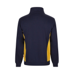 Werktrui van fleece, van polyester en katoen 260 g/m² Velilla kleur geel