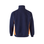 Werktrui van fleece, van polyester en katoen 260 g/m² Velilla kleur oranje