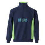 Werktrui van fleece, van polyester en katoen 260 g/m² Velilla met afdrukgebied