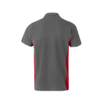 Werkpolo van piqué, tweekleurig, korte mouw 180 g/m² Velilla kleur rood