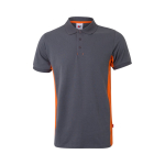 Werkpolo van piqué, tweekleurig, korte mouw 180 g/m² Velilla kleur oranje tweede weergave