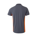 Werkpolo van piqué, tweekleurig, korte mouw 180 g/m² Velilla kleur oranje