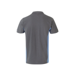 Werkpolo van piqué, tweekleurig, korte mouw 180 g/m² Velilla kleur lichtblauw