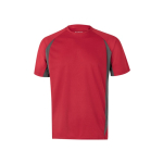 Sportief werk-T-shirt van birdseye-stof 160 g/m² Velilla kleur rood tweede weergave