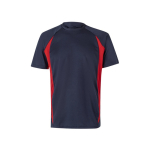Werk shirt, tweekleurig, volledig van polyester 160 g/m² Velilla kleur rood tweede weergave