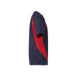 Werk shirt, tweekleurig, volledig van polyester 160 g/m² Velilla kleur rood derde weergave