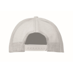 Baseballpet van polyester met foam versteviging 150 g/m² kleur wit derde weergave
