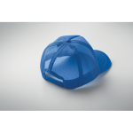 Baseballpet van polyester met foam versteviging 150 g/m² kleur koningsblauw