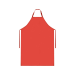Schort van waterdicht materiaal met bijpassende linten, 320 g/m² kleur rood  negende weergave