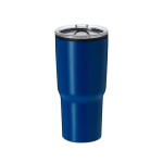 Roestvrijstalen beker met dubbele wand en dispenser, 580 ml kleur blauw  negende weergave