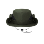 Safari-stijl polyester hoed met verstelbaar trekkoord kleur groen  negende weergave