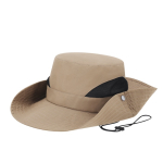 Safari-stijl polyester hoed met verstelbaar trekkoord