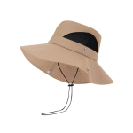 Safari-stijl polyester hoed met verstelbaar trekkoord tweede weergave