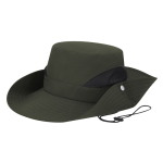 Safari-stijl polyester hoed met verstelbaar trekkoord vijfde weergave