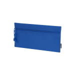 Rechthoekige RPET-etui met bijpassende ritssluiting aan de voorkant kleur blauw  negende weergave