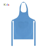 Kinderschort van katoen en polyester met dubbele voorzak