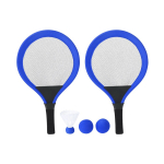 Set van 2 rackets met 2 bijpassende ballen en een veer voor buiten kleur blauw  negende weergave