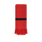 Katoenen handdoek met bijpassende franjes, 290 g/m² kleur rood  negende weergave