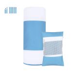 Strandhanddoek met hoes en waterdicht hoekvak, 200 g/m² kleur lichtblauw  negende weergave