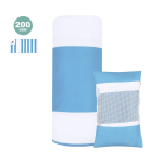 Strandhanddoek met hoes en waterdicht hoekvak, 200 g/m²