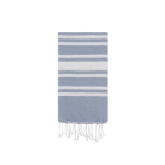 Dunne katoenen en polyester pareo met strepen, 150 g/m² vierde weergave